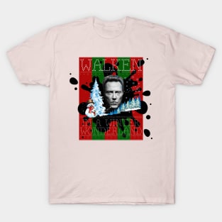 Walken In A Winter Wonderland Christmas Knit T-Shirt